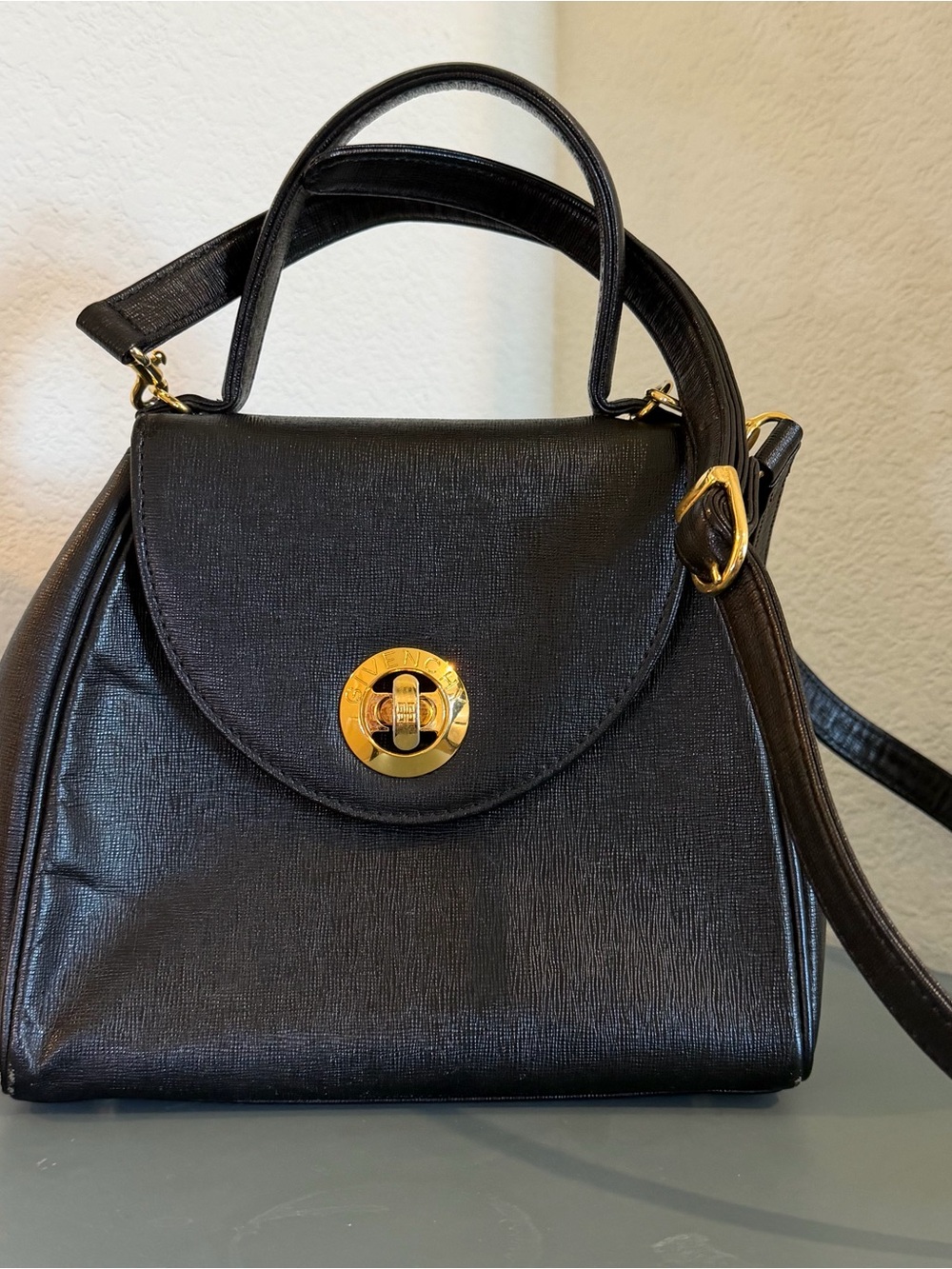Givenchy 2-Way Saffiano Leather Crossbody Bag - Picture 1 of 17